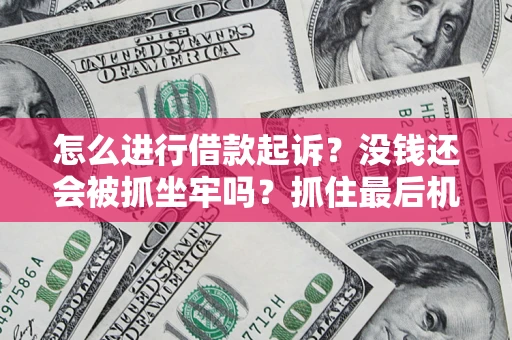 北京怎么进行借款起诉？没钱还会被抓坐牢吗？抓住最后机会！