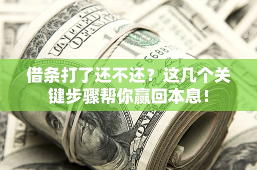北京借条打了还不还？这几个关键步骤帮你赢回本息！