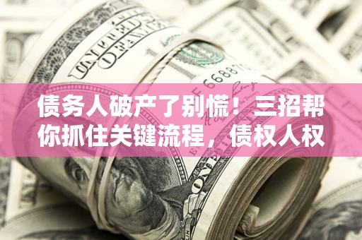 北京债务人破产了别慌！三招帮你抓住关键流程，债权人权益不再缩水