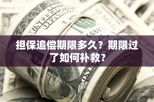 北京担保追偿期限多久？期限过了如何补救？
