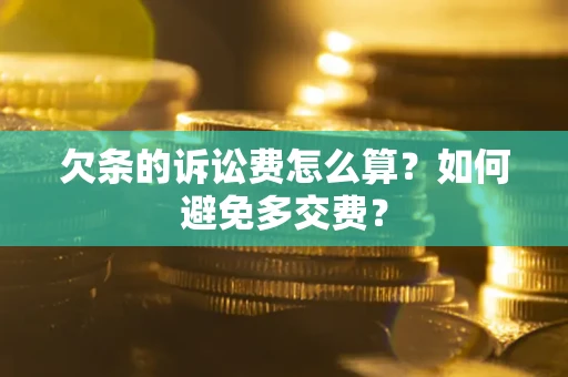 北京欠条的诉讼费怎么算？如何避免多交费？