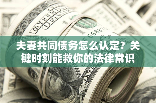 北京夫妻共同债务怎么认定？关键时刻能救你的法律常识